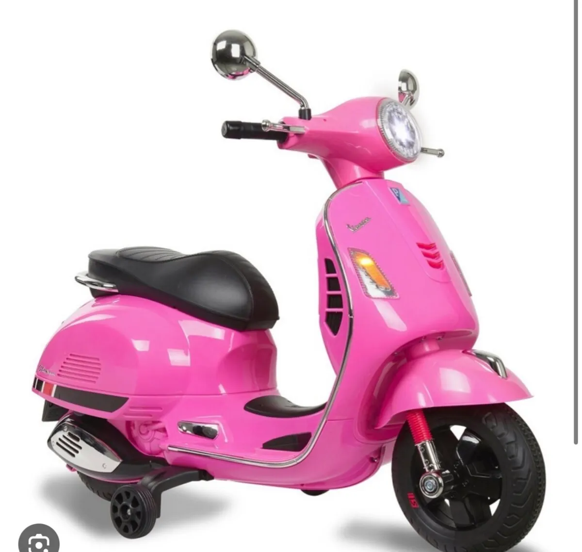 Electric kids pink Vespa - Image 2