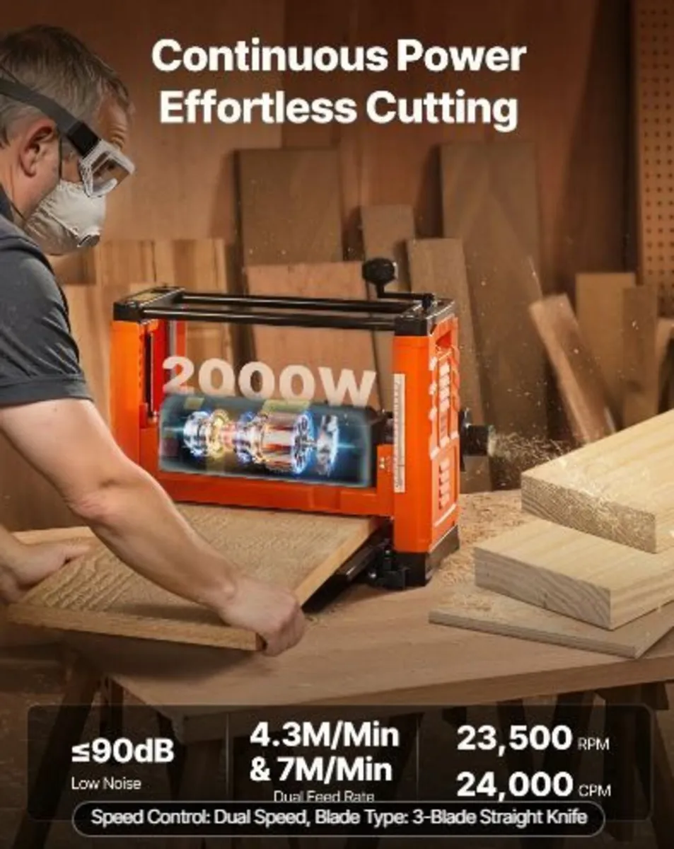 Thickness Planer, Two Speed, 330 mm - Image 2
