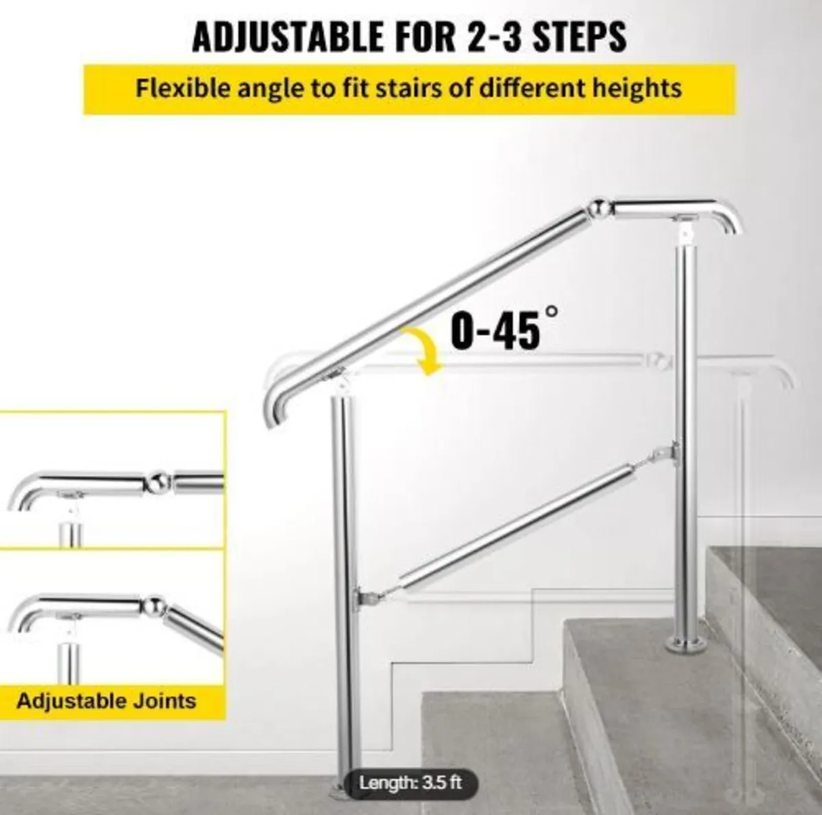 3 Step Railing Stainless Steel - Image 3