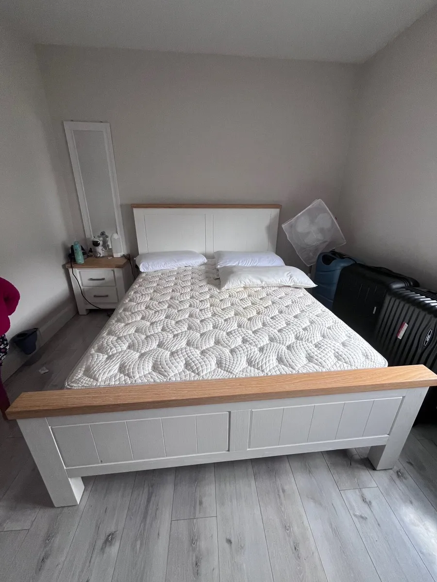 King size Bed frame + mattress - Image 3
