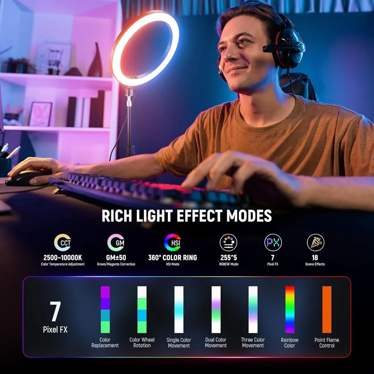 12 Ring Light with Stand Tripod Compatible - Image 3