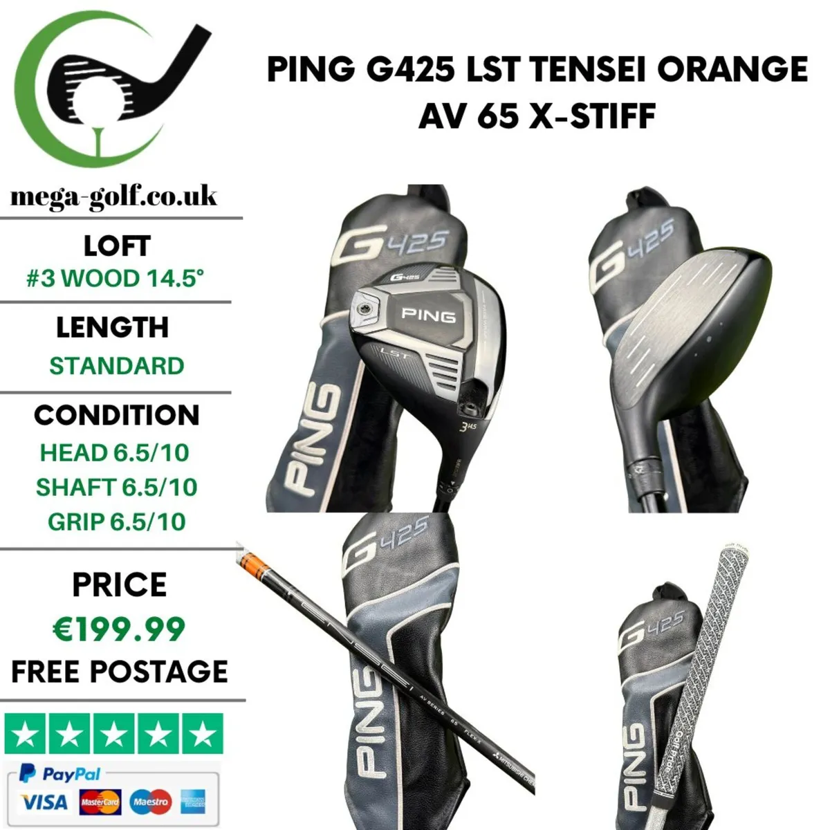 Ping G425 LST #3 Wood 14.5° / X-Stiff - Image 1