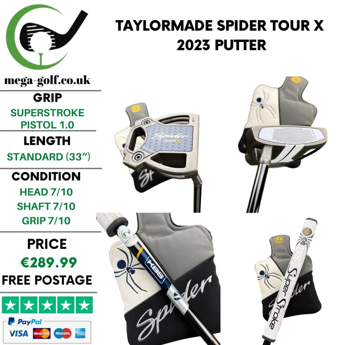 Taylormade Spider Tour X 2023 Putter / 33" - Image 1