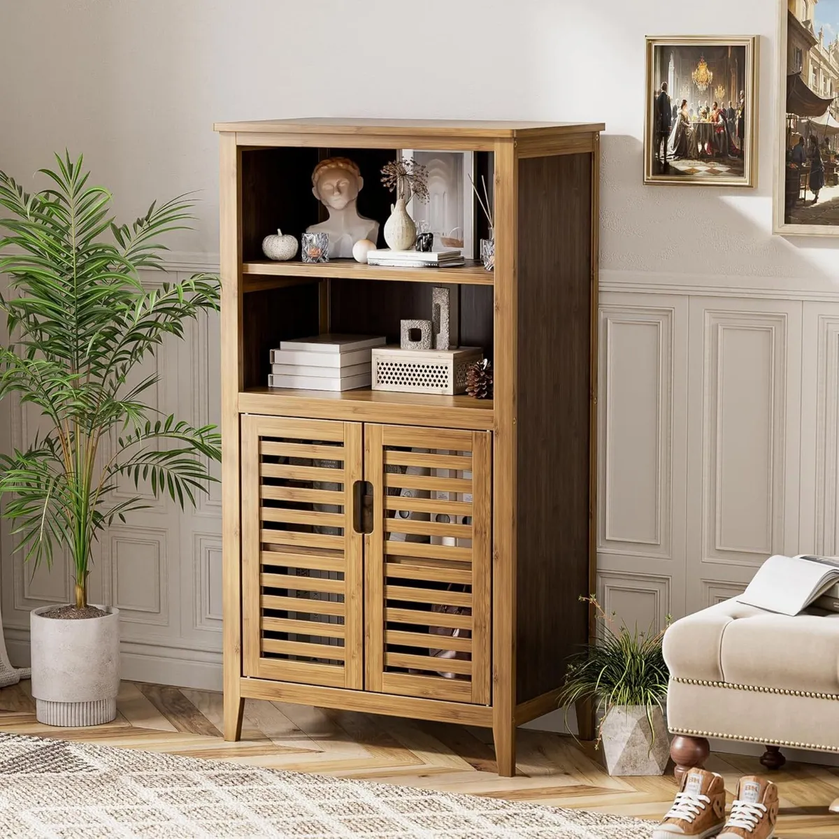 Bathroom Storage Cabinet Floor Standing Utility - Image 2