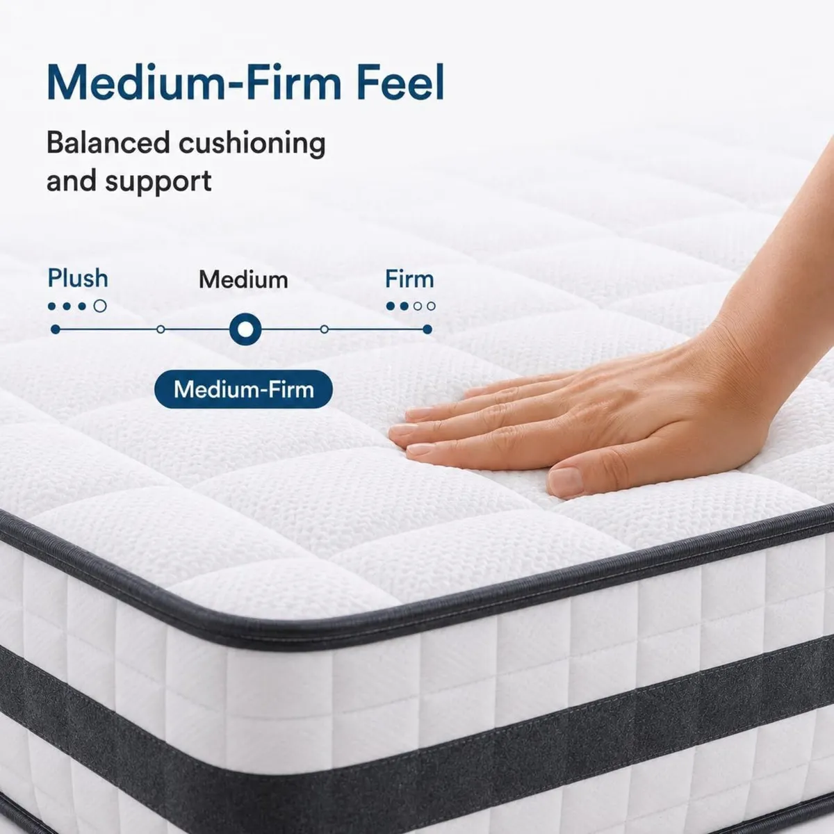 Double Mattress Hybrid Memory Foam and Spring - Image 3