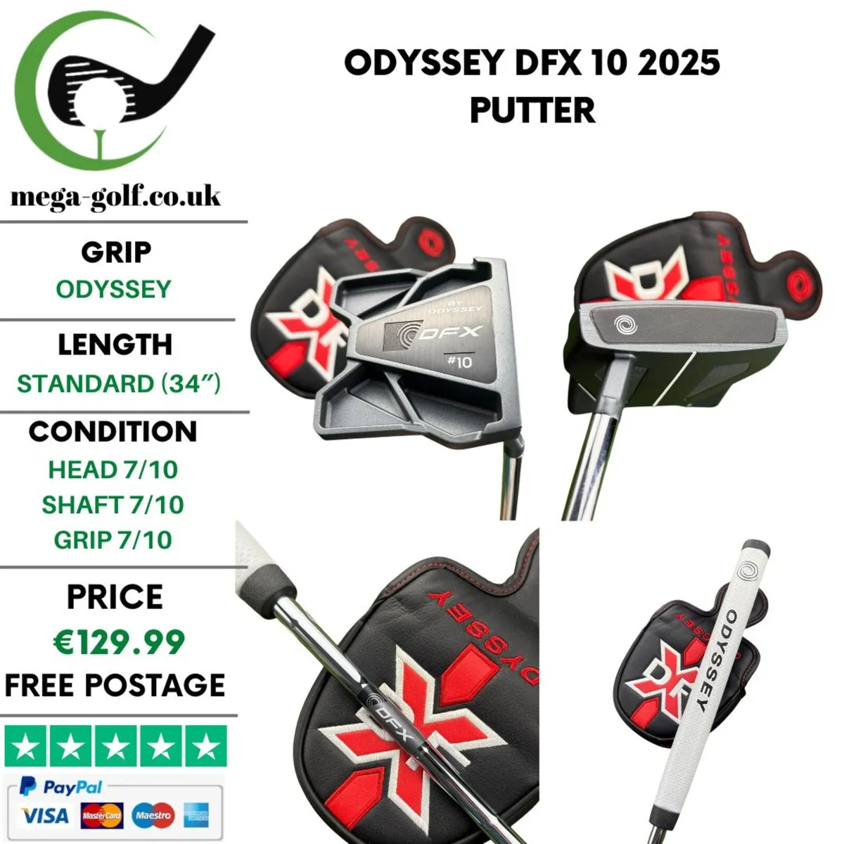 Odyssey DFX 10 2025 Putter / 34'' - Image 1