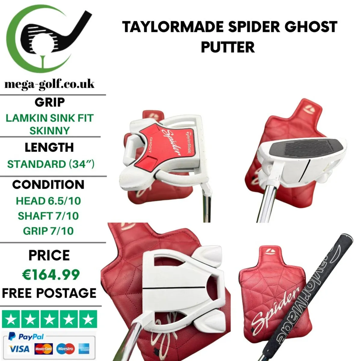 Taylormade Spider Ghost Putter / 34'' - Image 1
