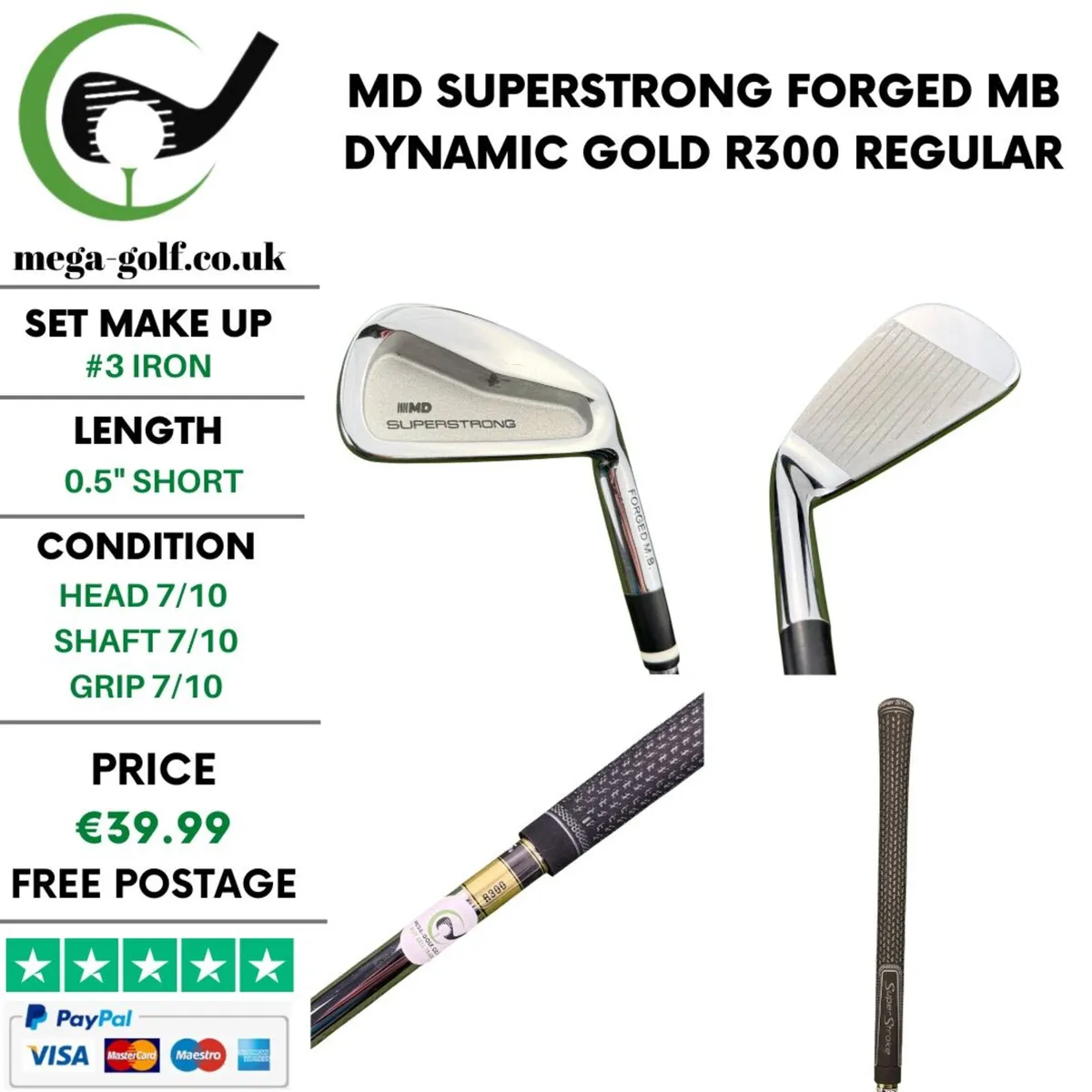 MD Superstrong Forged MB #3 Iron / Regular - Image 1