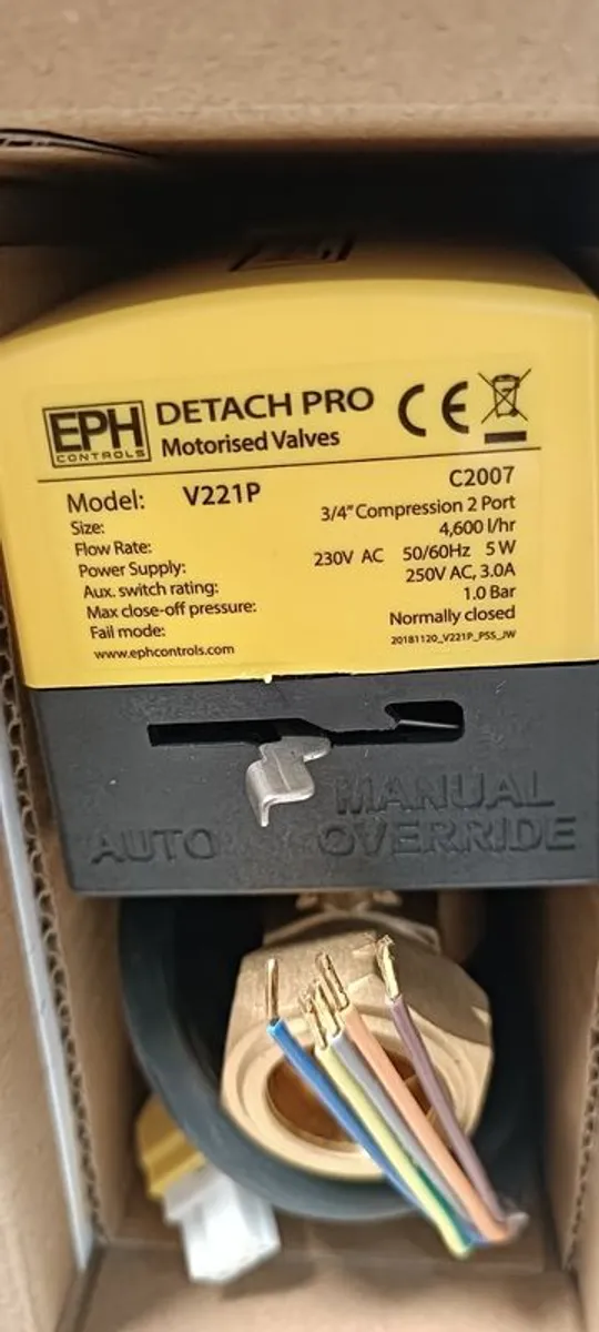 Eph 3/4 2 port motorised valve - Image 1