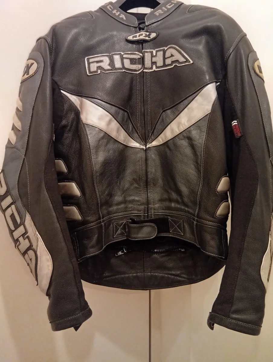 Genuine Leather Moto RICHA Jacket Full armour - Image 1
