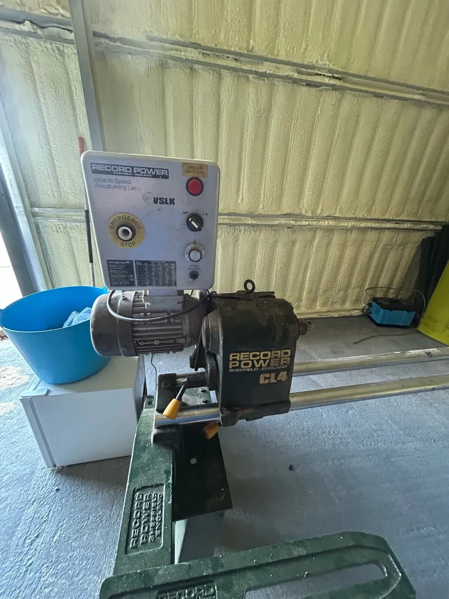 Woodturning lathe record power variable speed - Image 2