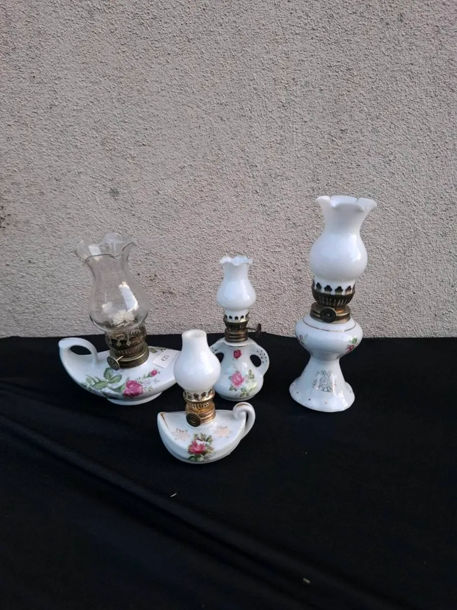 Lot of 4 miniatures oil lamp - Image 2