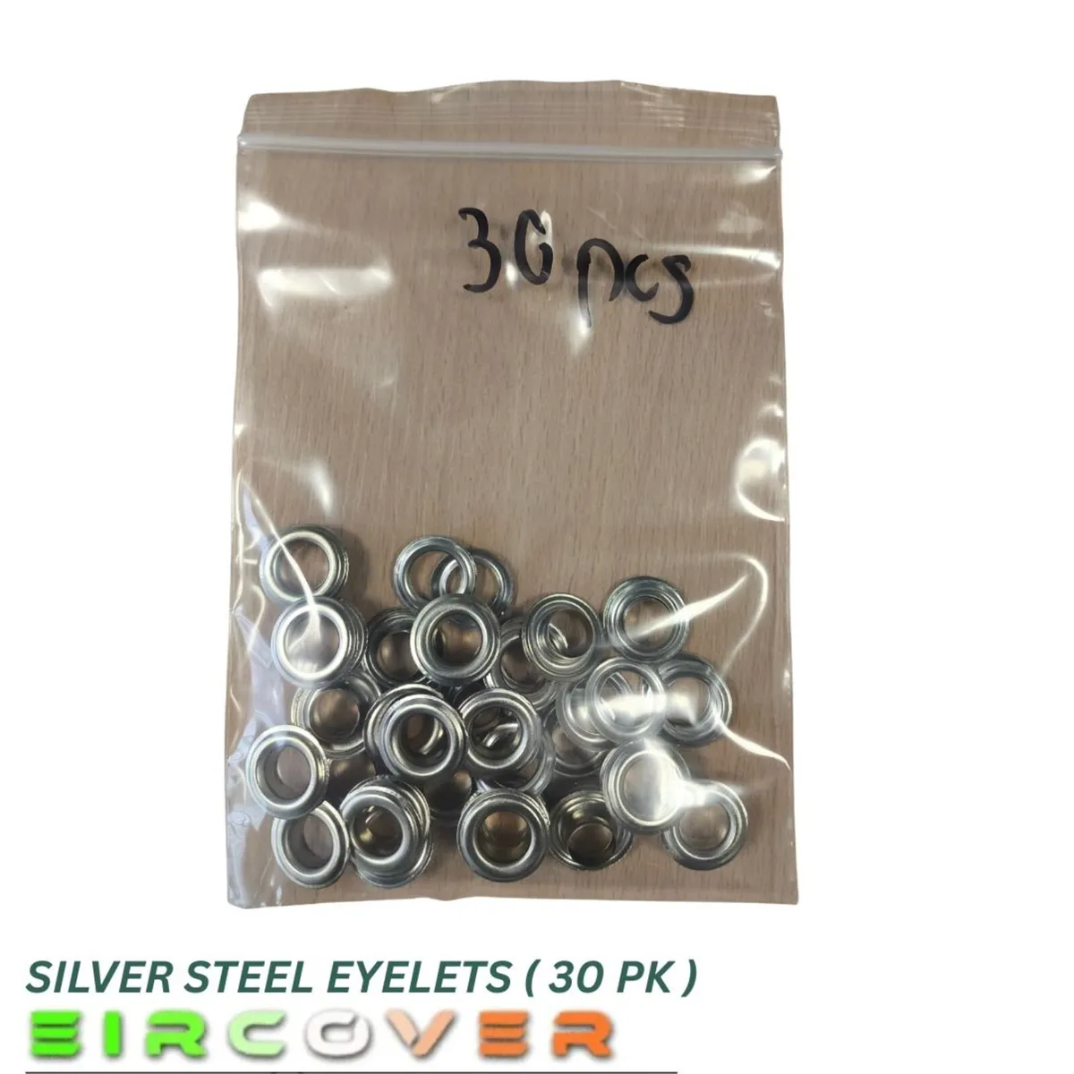 Silver Steel eyelets pack of 30 pcs - Image 3