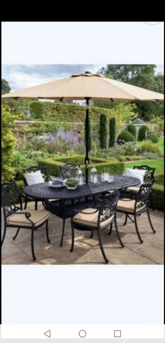 *CLEARANCE**Brand New Hartman,6 Seat Cast Alum Set - Image 1