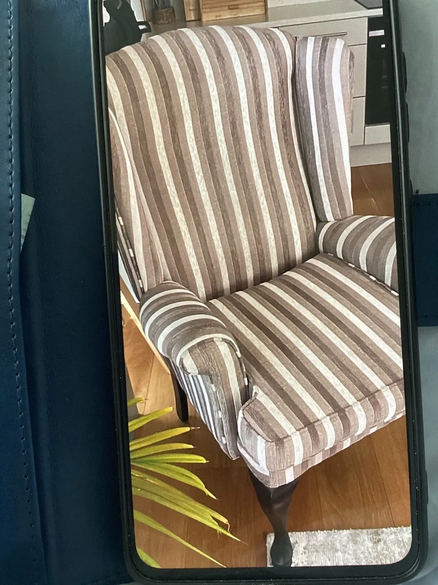 Furniture wing back armchair