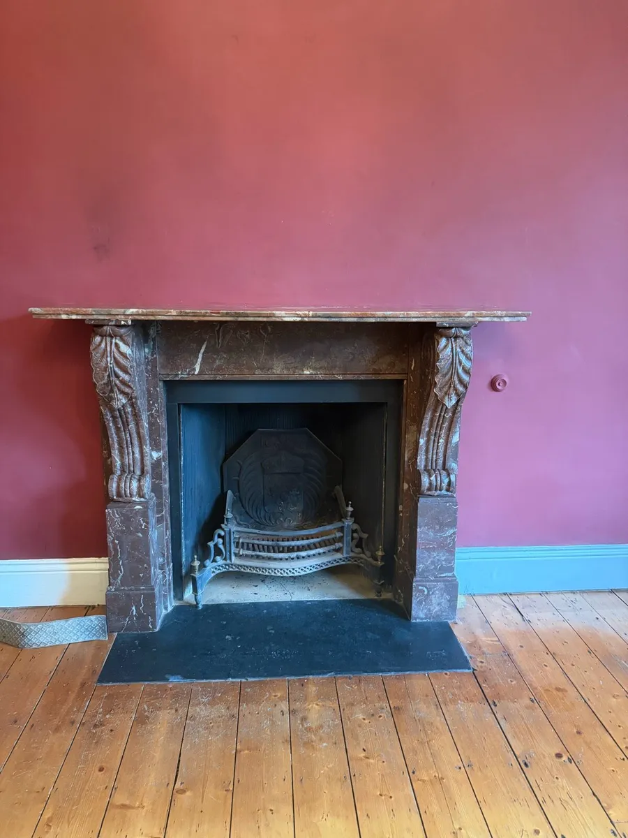 Antique marble fireplace
