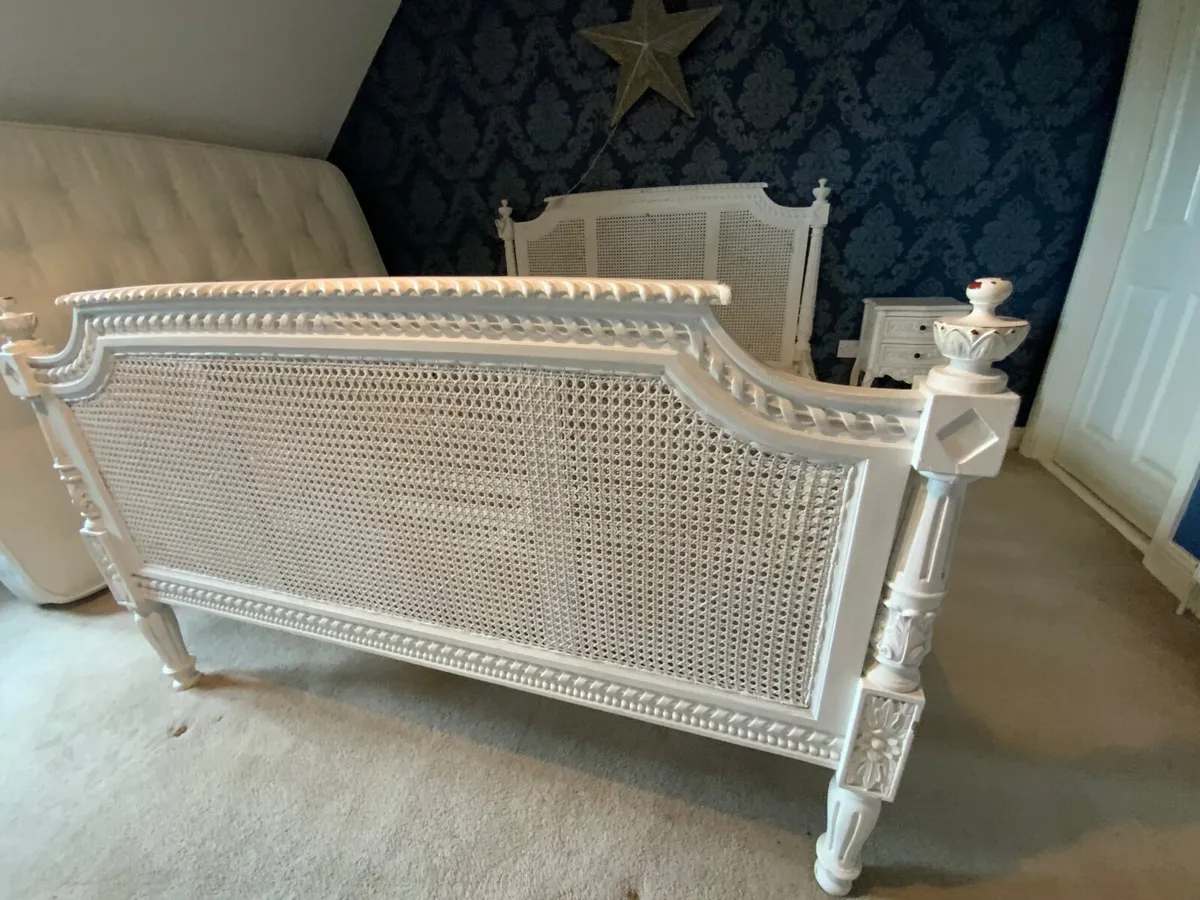 King Size French Style Shabby Chic Bed - Image 2