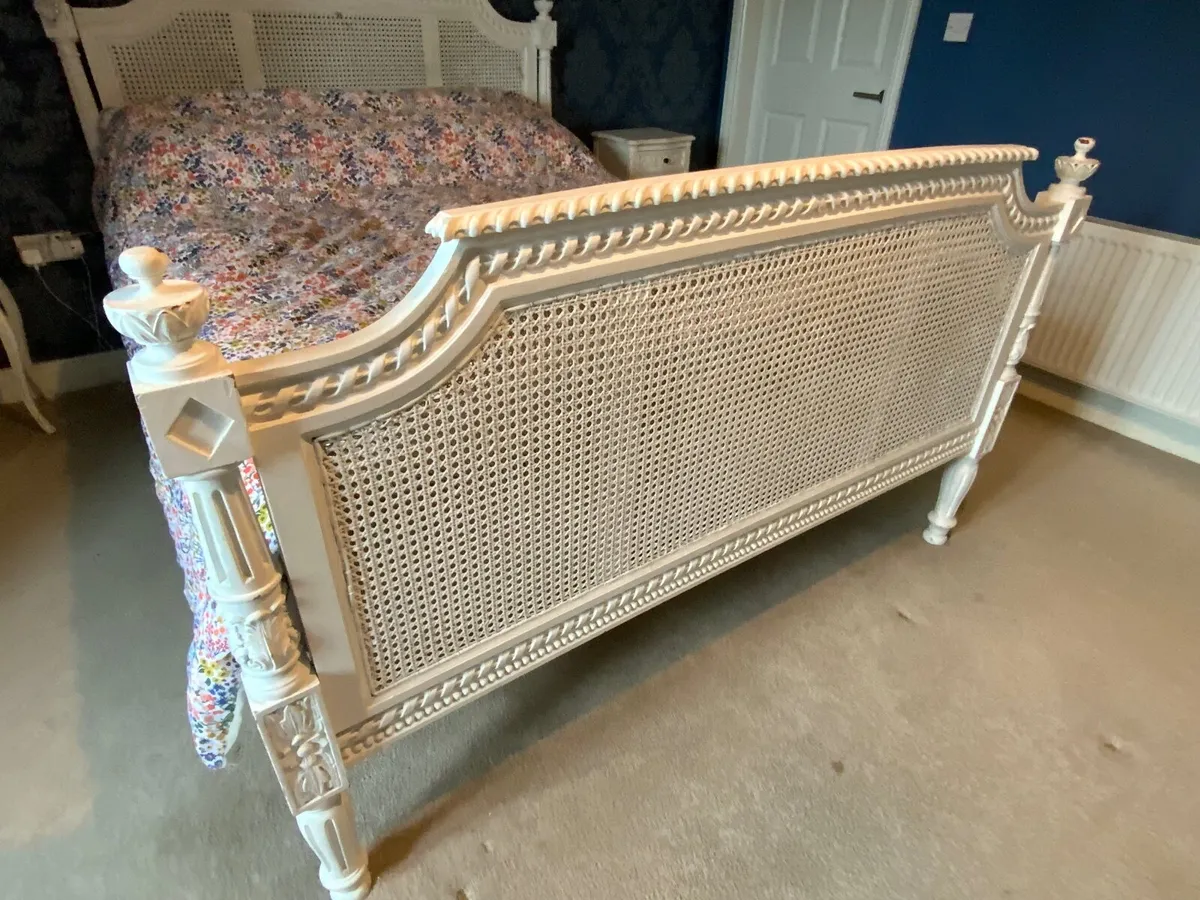 King Size French Style Shabby Chic Bed - Image 4