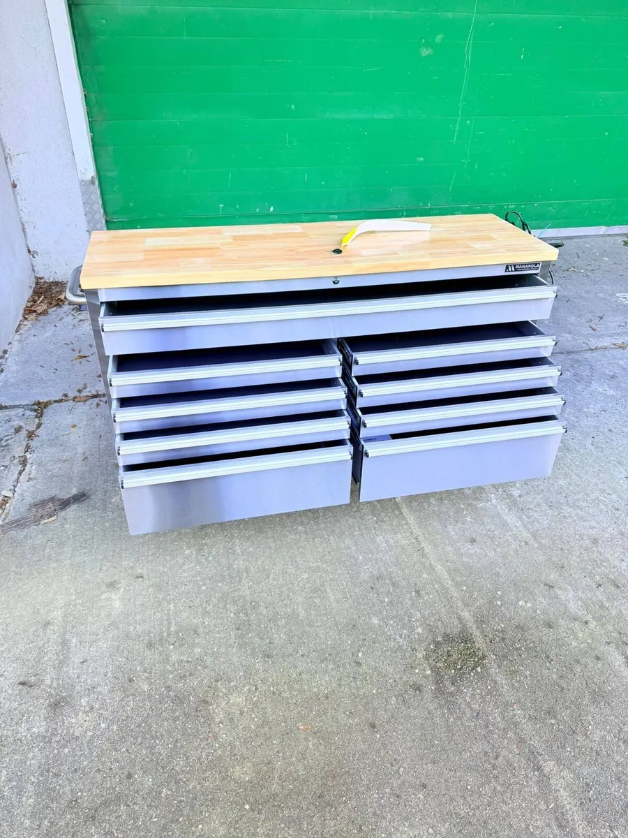 BRAND NEW 9-DRAWER STAINLESS STEEL STORAGE CABINET - Image 1