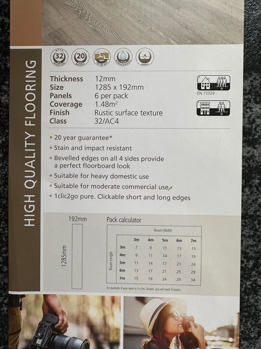 Laminate Flooring 12mm & Acoustic Underlay - Image 3
