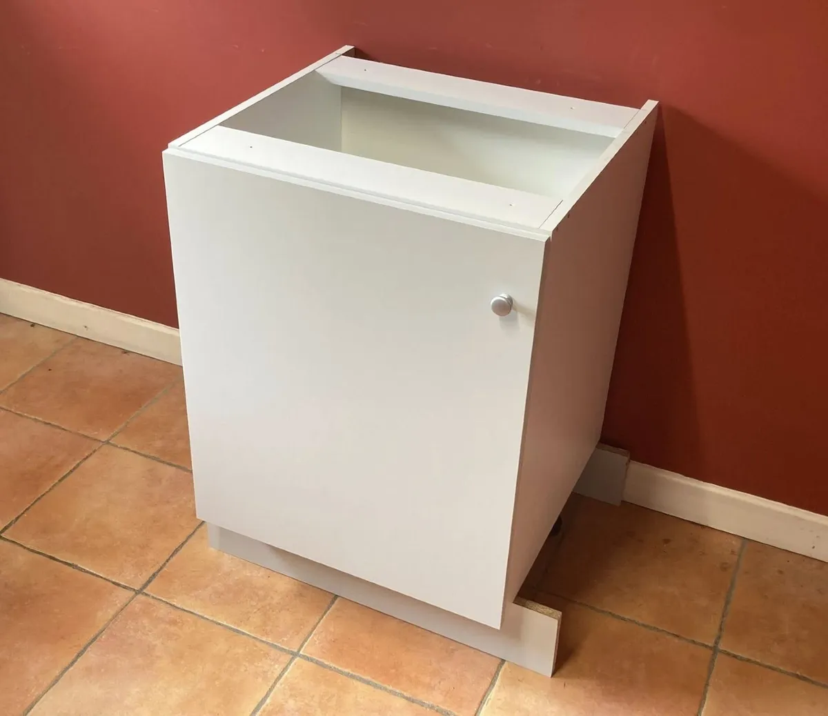 White Kitchen Base Unit – Solid Storage Cabinet - Image 3