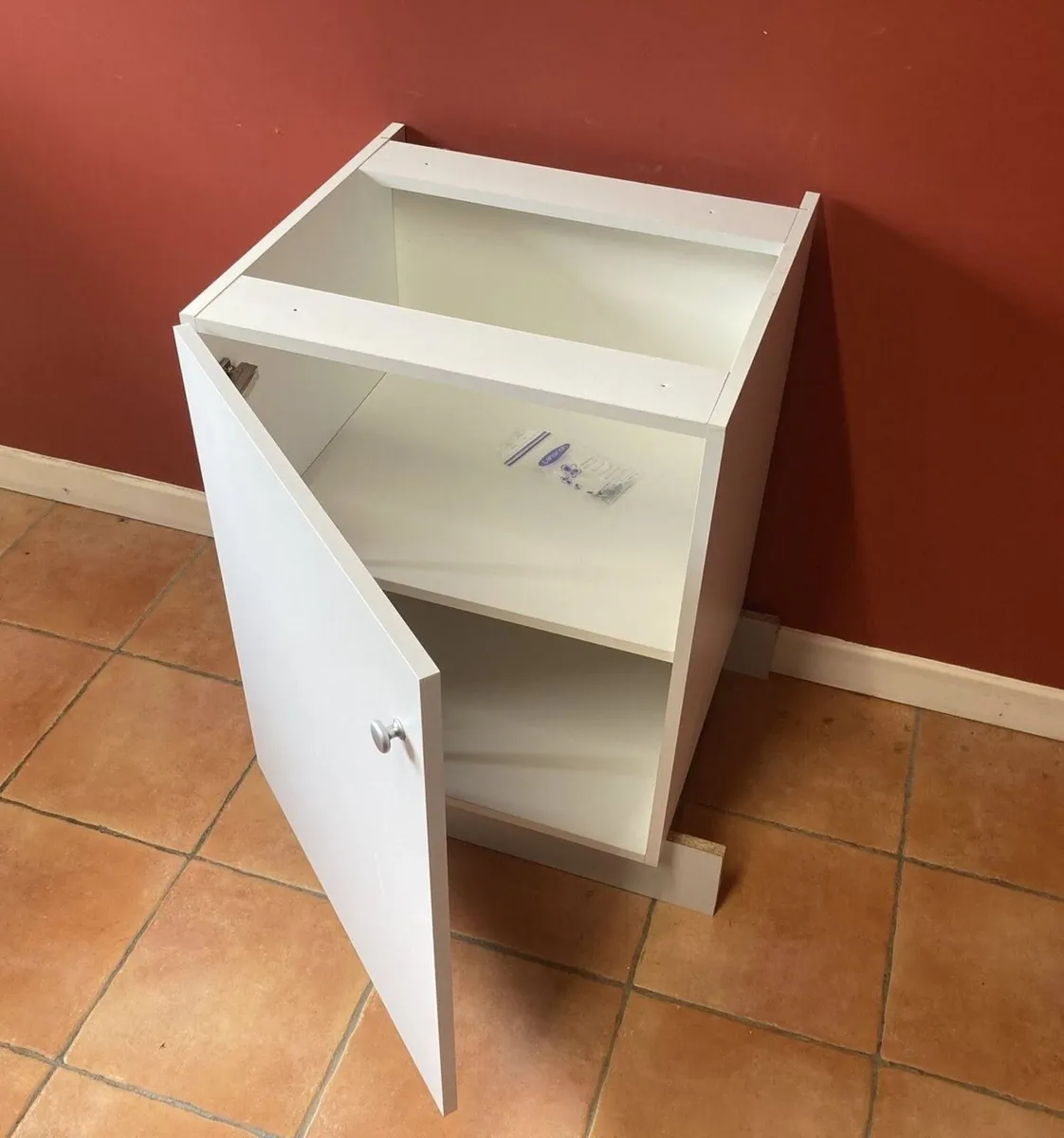 White Kitchen Base Unit – Solid Storage Cabinet - Image 4