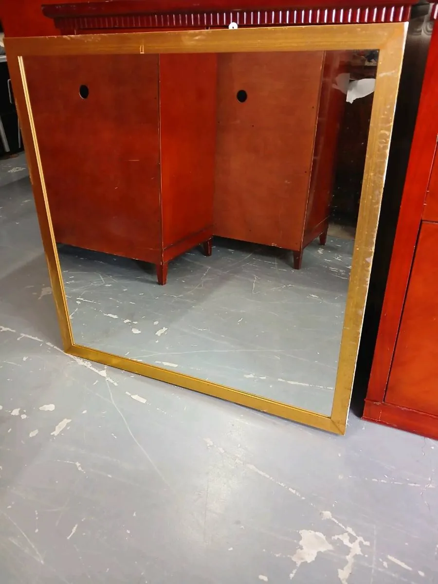 Gold framed 4ft bedroom mirrors - Image 1