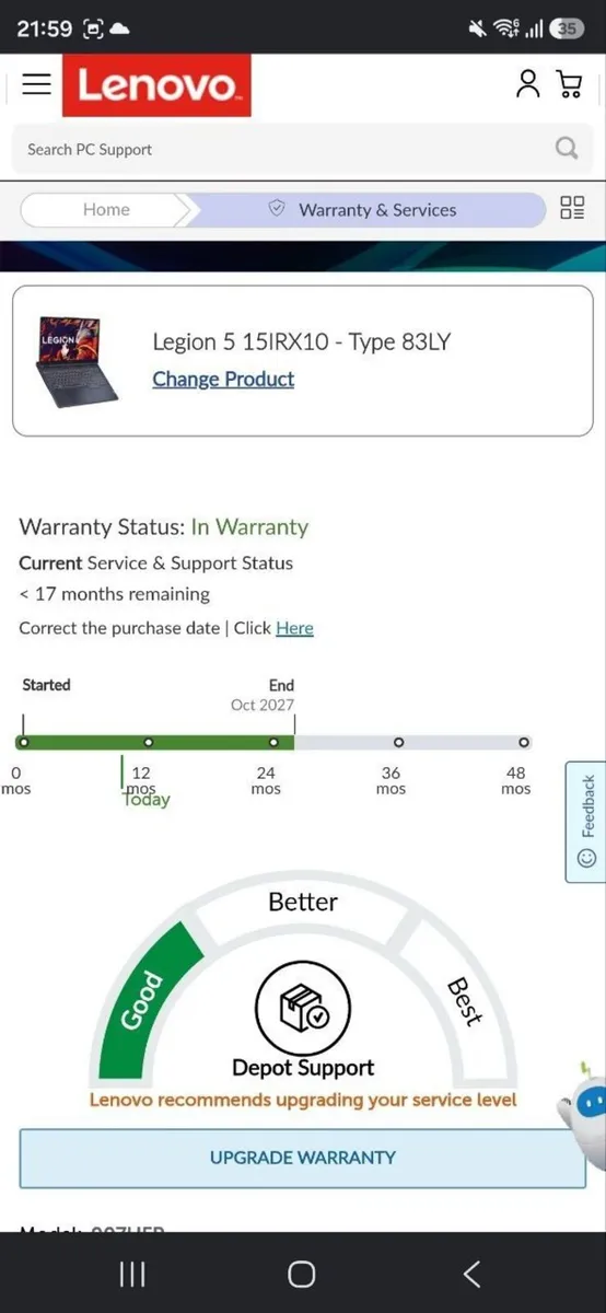 Lenovo Legion 5 RTX 5070 i7-13650HX 32GB Warranty - Image 4