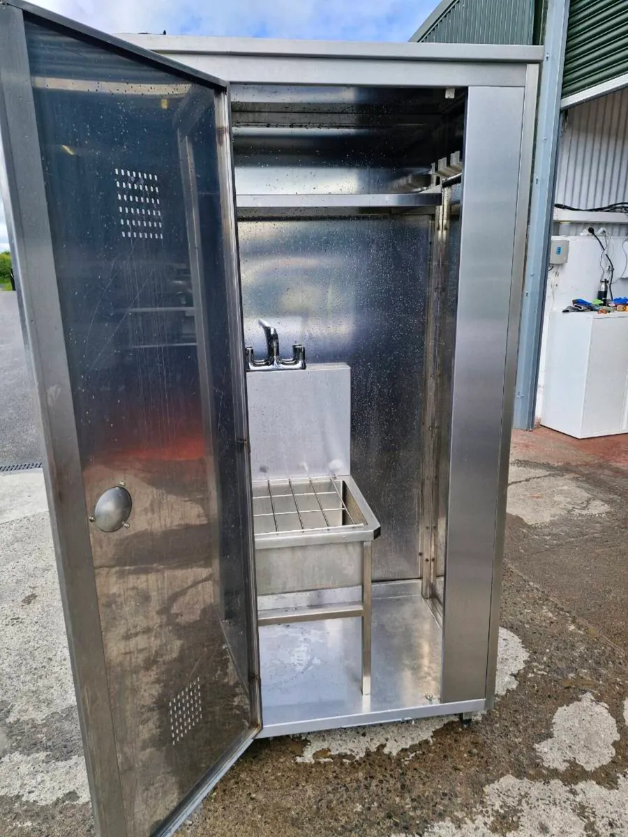 Stainless Steel Janitors Cabinet with Mop Sink - Image 3