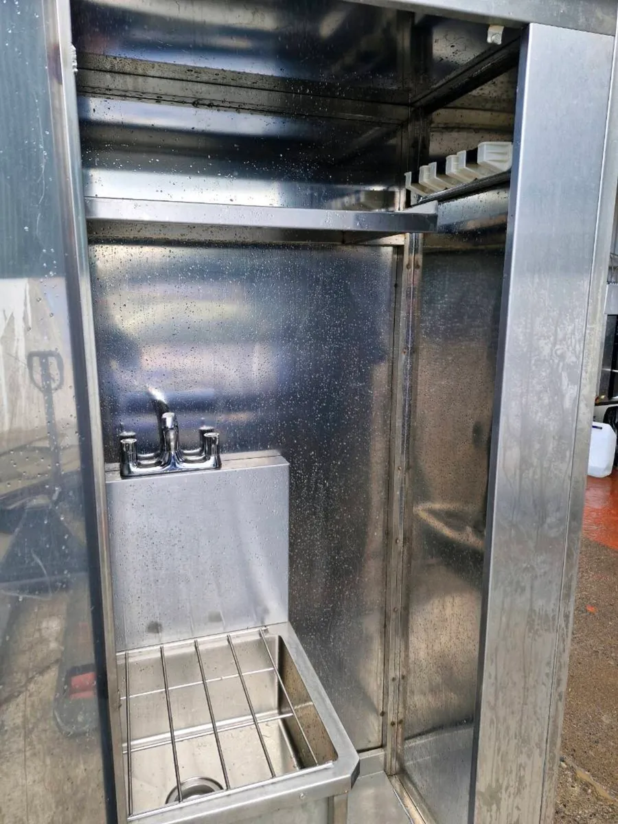 Stainless Steel Janitors Cabinet with Mop Sink - Image 4