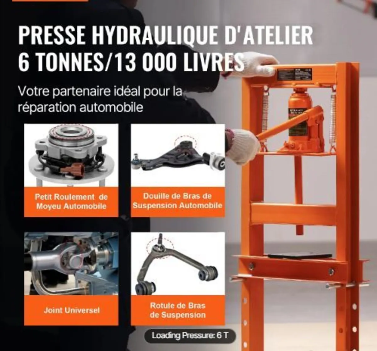 Hydraulic Shop Press 6 Ton - Image 2