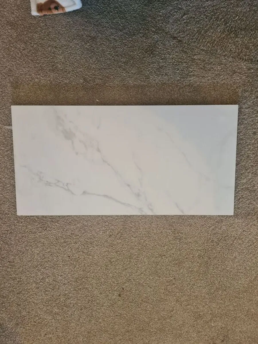 Brand New White + Grey Marble Effect Floor & Wall Tiles - Image 3