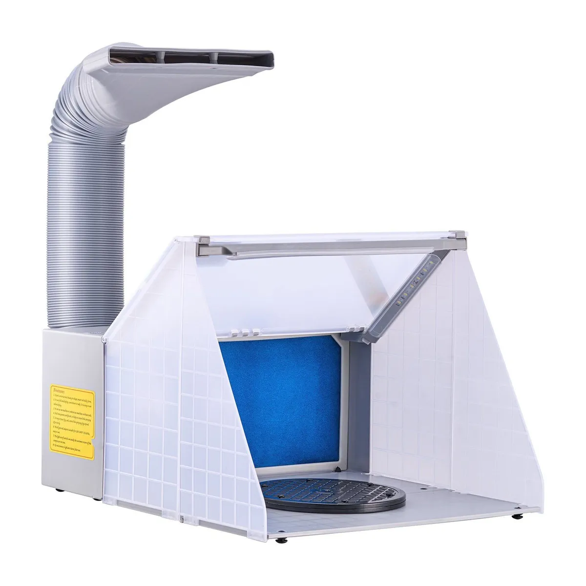 Portable Airbrush Spray Booth LED Fan Hobby Kit - Image 1