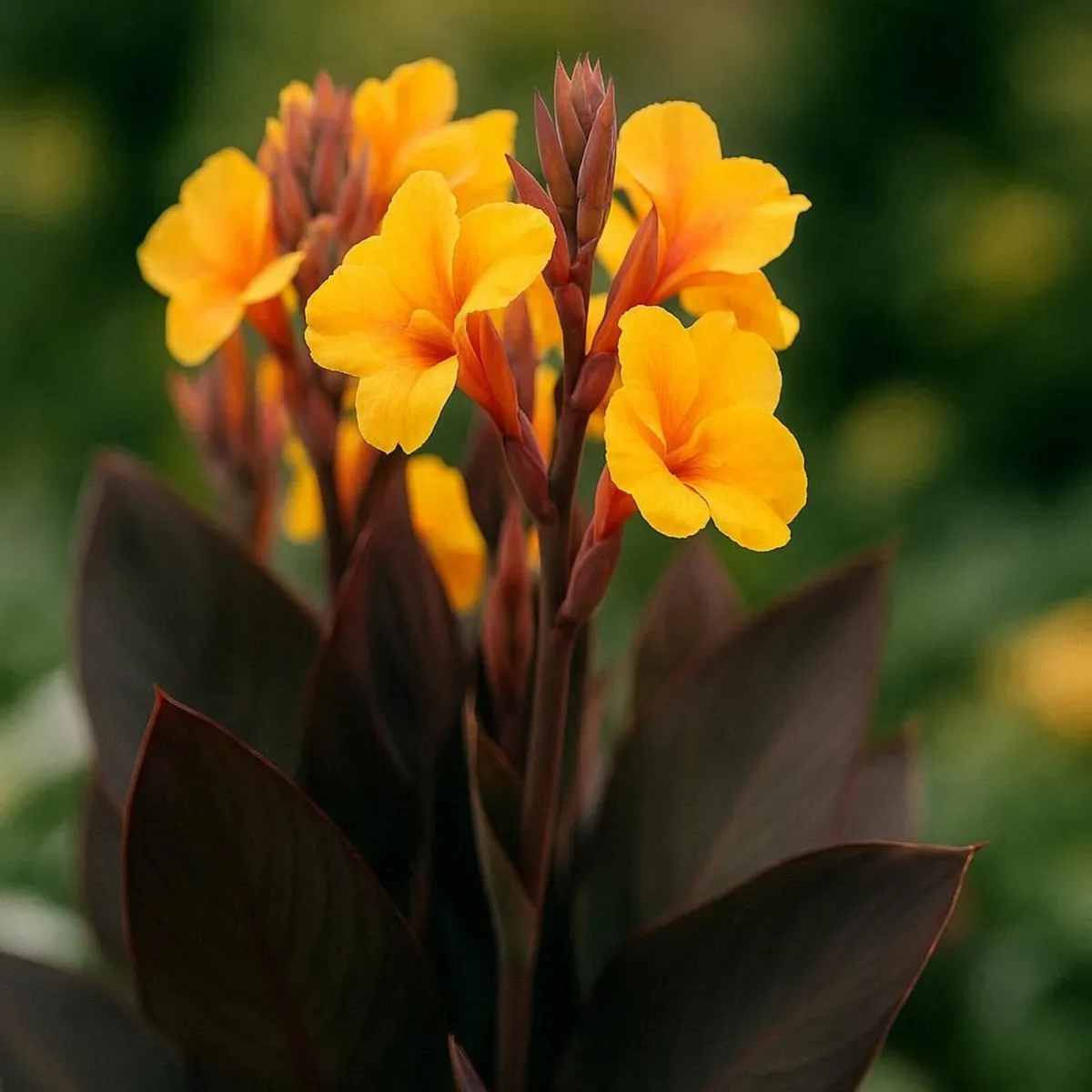 Giant Canna Lily Chocolate Sunrise
