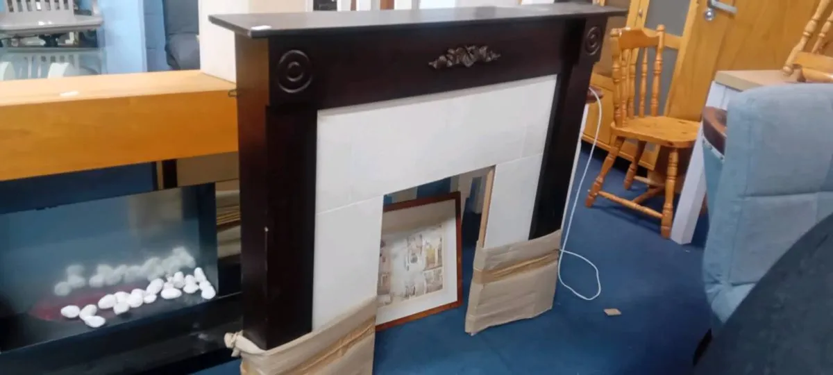 Mahogany Effect Fire Surround