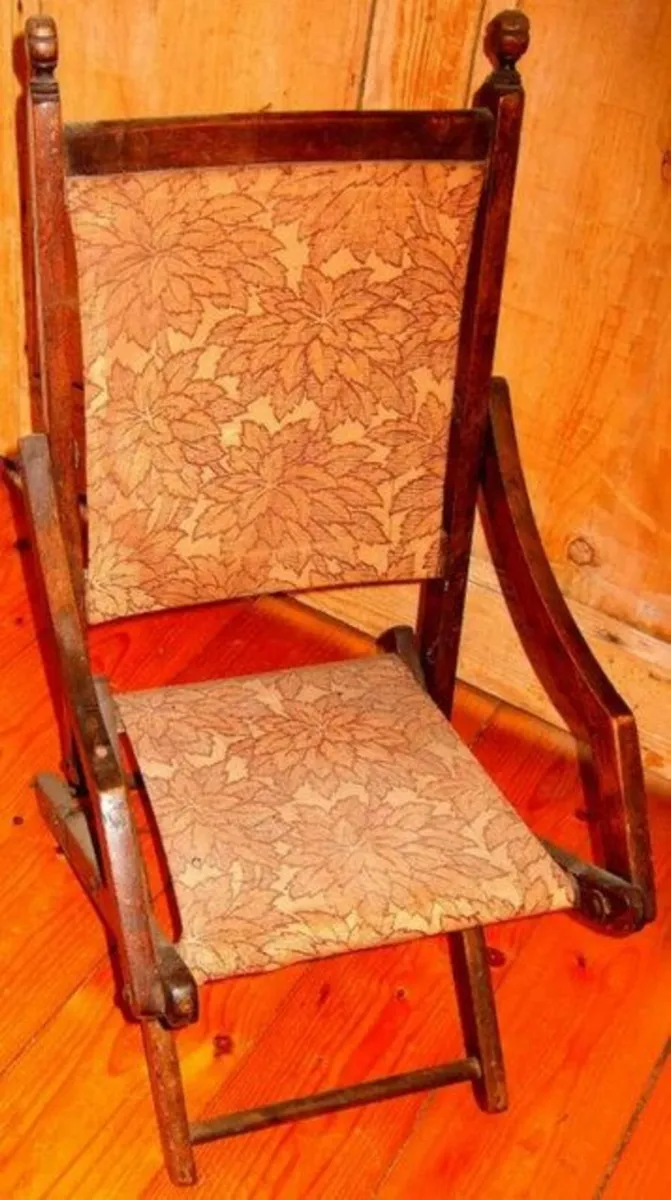 Vintage Victorian Childs Folding Chair - Image 1