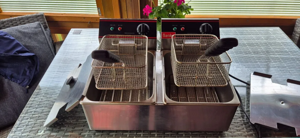 Banks electric twin tank fryer - Image 1