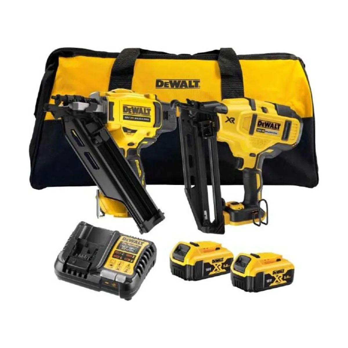 DeWalt Brushless 18v Nail Gun Twin Kit - New