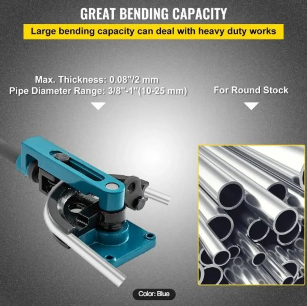 Pipe Bender 3/8 to 1 Inch Pipe Tubing Bender - Image 2
