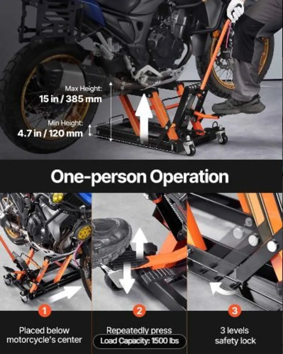 Motorcycle Hydraulic Pump Jack - Image 4