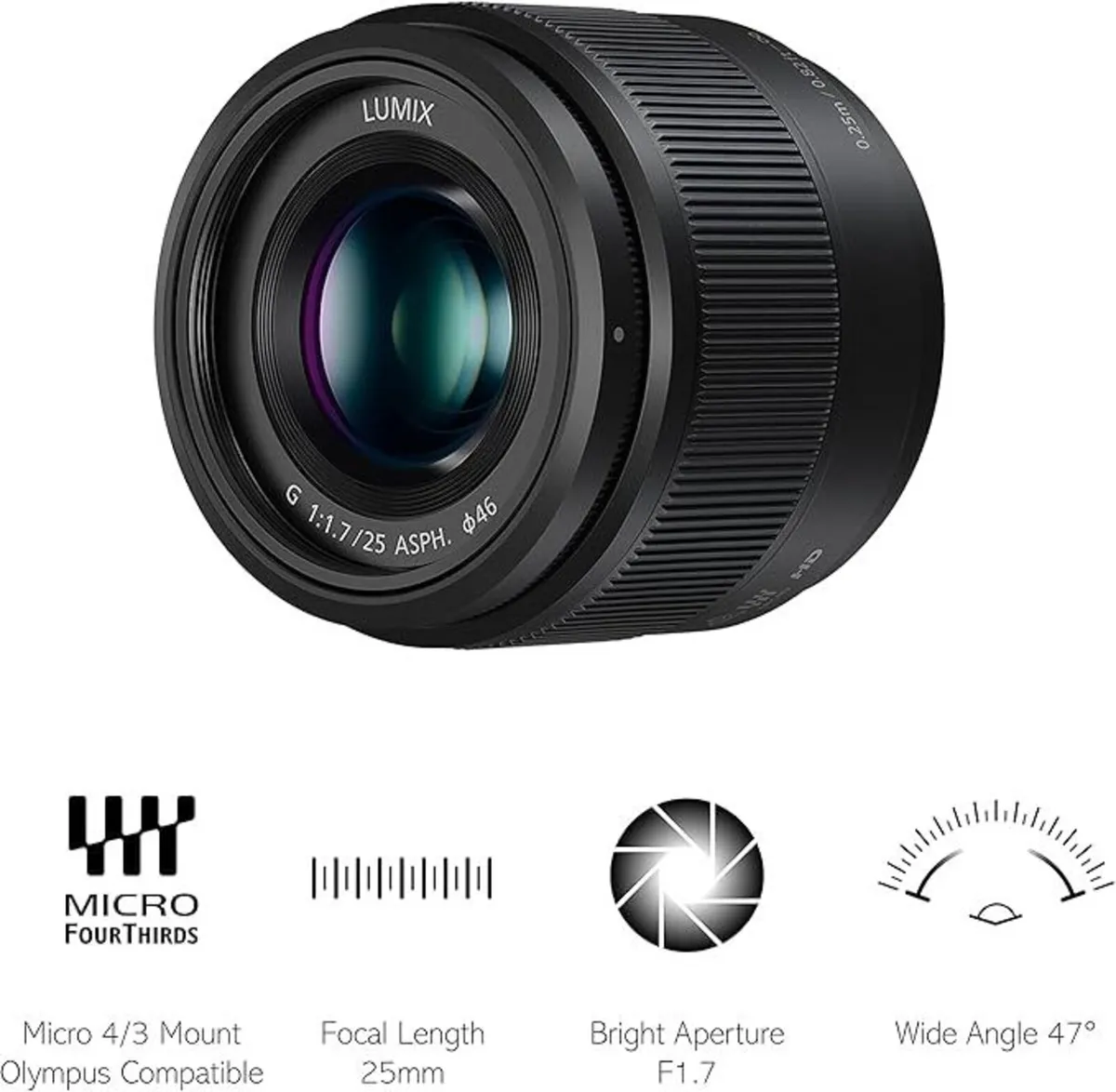 Lumix G 25mm F1.7 Camera Lens - Image 3