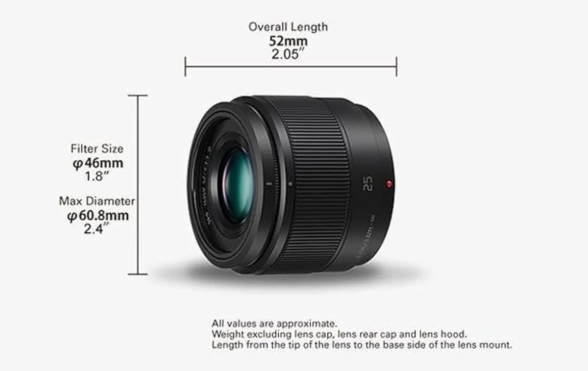 Lumix G 25mm F1.7 Camera Lens - Image 4