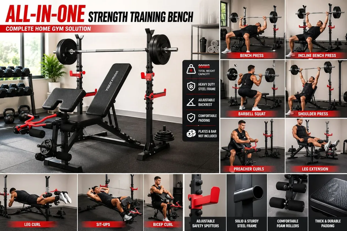 Premium multi function home gym bench - Image 2