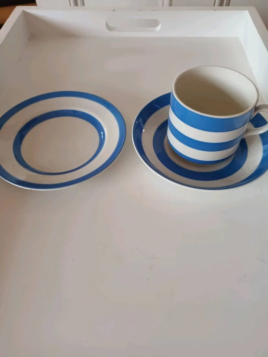 Cornishware Cup, Saucer  and Tea Plate - Image 1