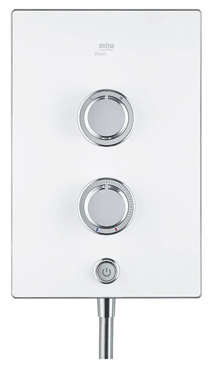 MIRA DECOR WHITE/CHROME 8.5KW MANUAL ELECTRIC SHOW - Image 2