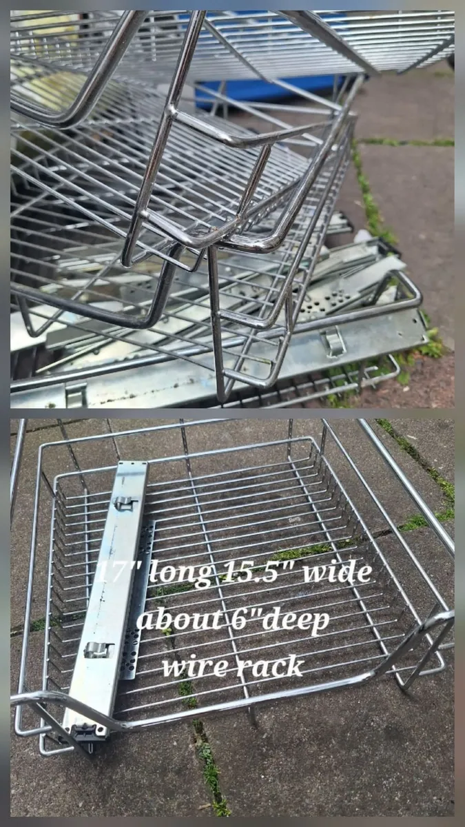 Wire Rack shelving x 5 - Image 1