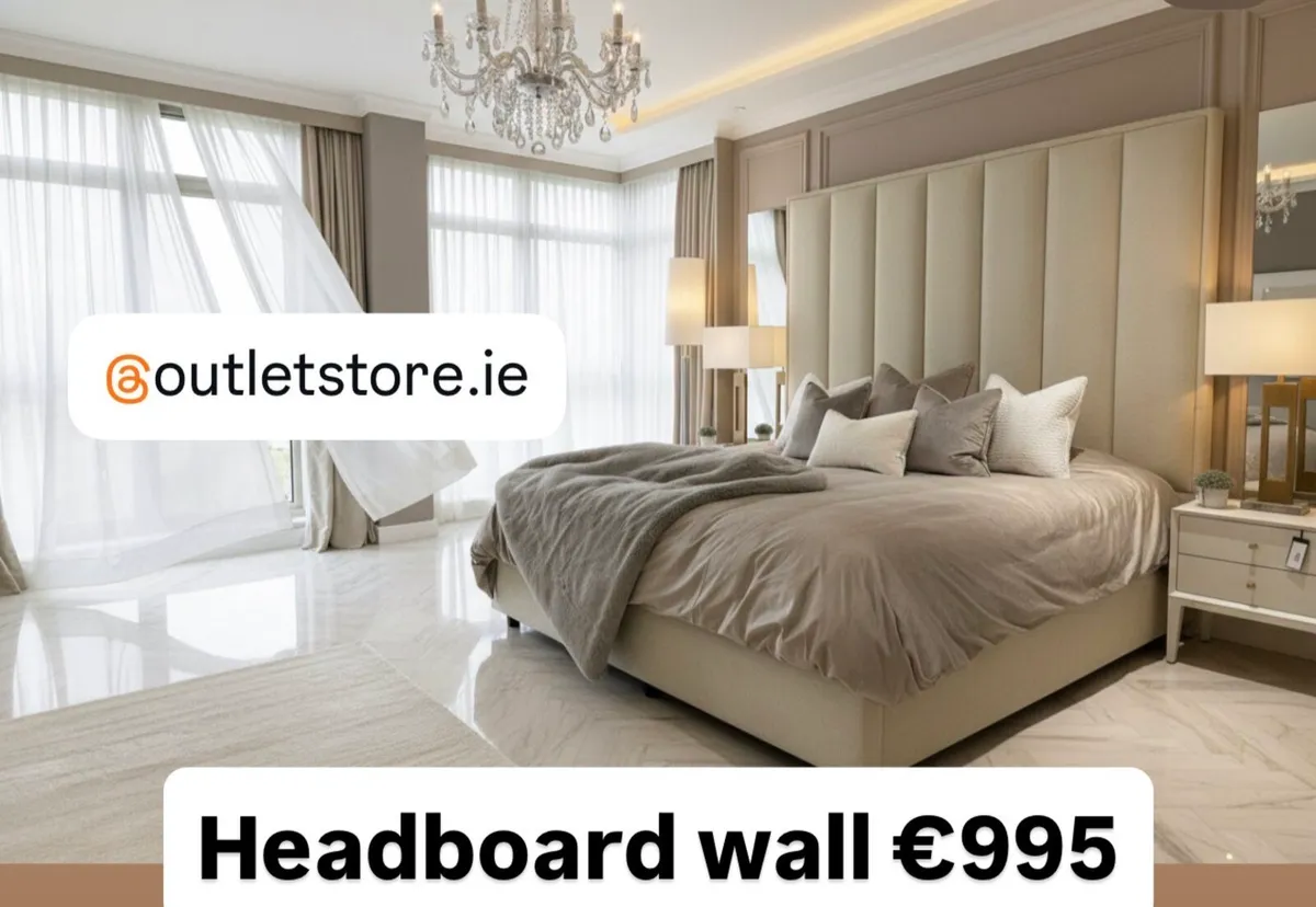 Full height headboard and ottoman superking - Image 1