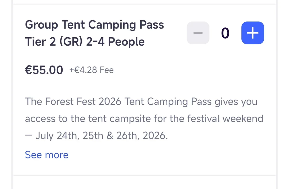 Forest fest tickets - Image 1