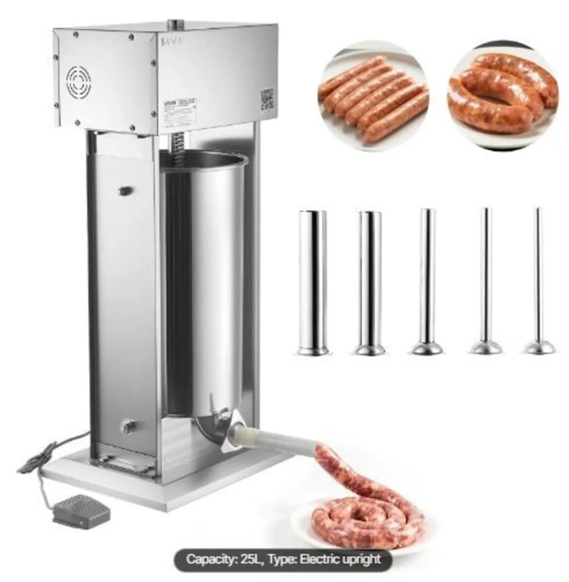 Electric Sausage Stuffer, 55 LBS / 25 L - Image 1
