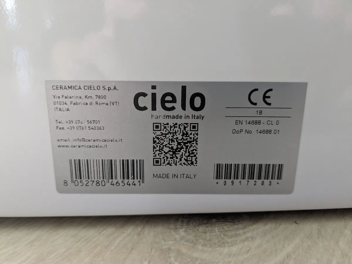 Cielo Siwa Gloss White 900mm Basin - Image 3